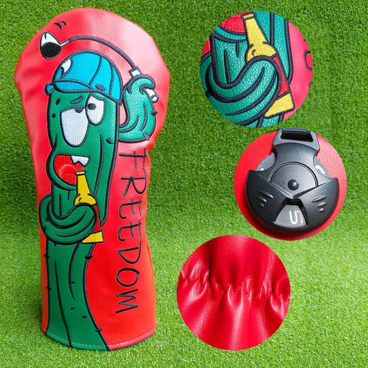Red cactus Freedom Head cover