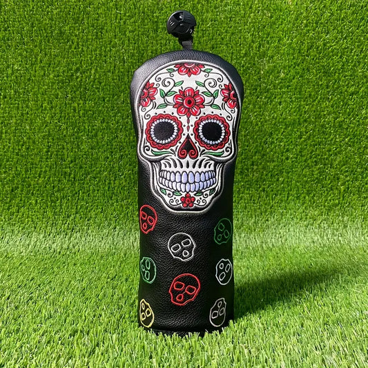 Colorful Skull Golf Club Head Cover