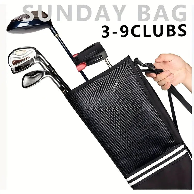 Lightweight Soft Shell Golf Sunday Bag – Portable Travel & Range Carry Case