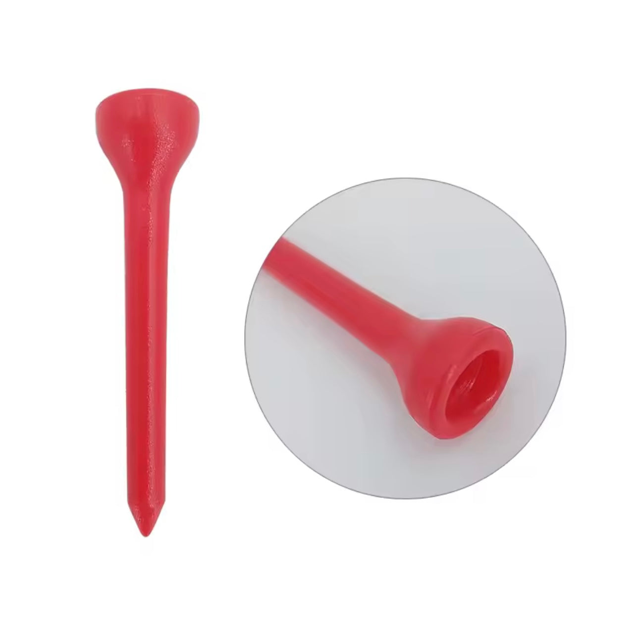 Cup-Shaped plastic Tees - 36mm, 20pcs