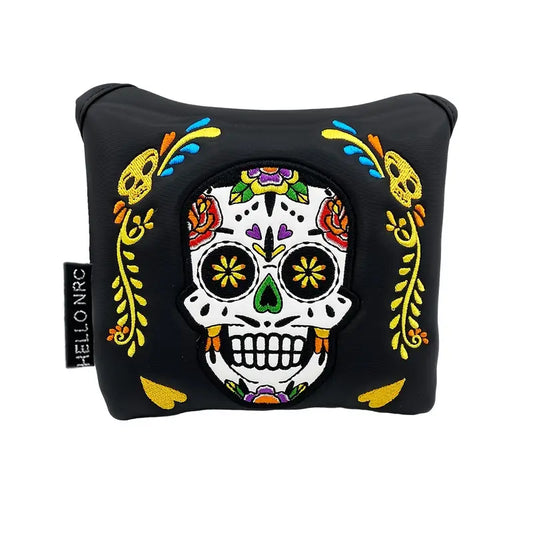 Colourful Skull putter cover