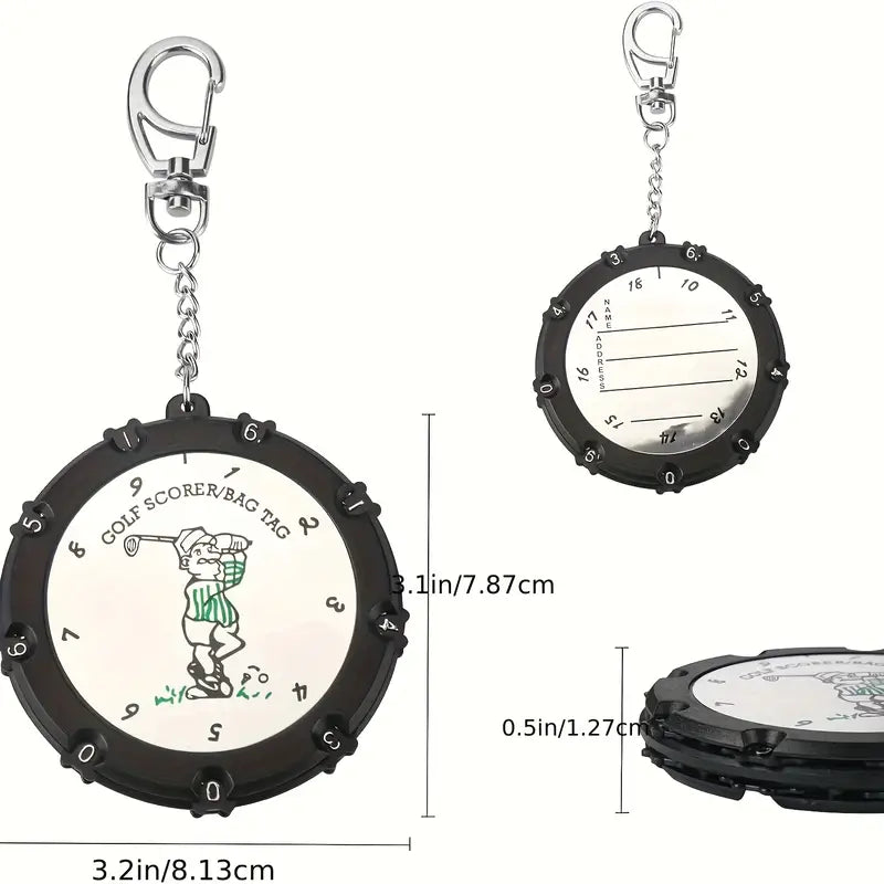 Scorecard Holder round 18 holes, double site.