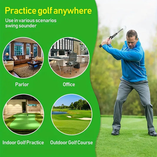 Telescopic Golf Swing Trainer & Warm-Up Stick – Rhythm, Tempo & Grip Aid