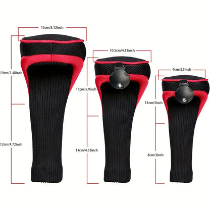 3pcs Golf Head Covers
