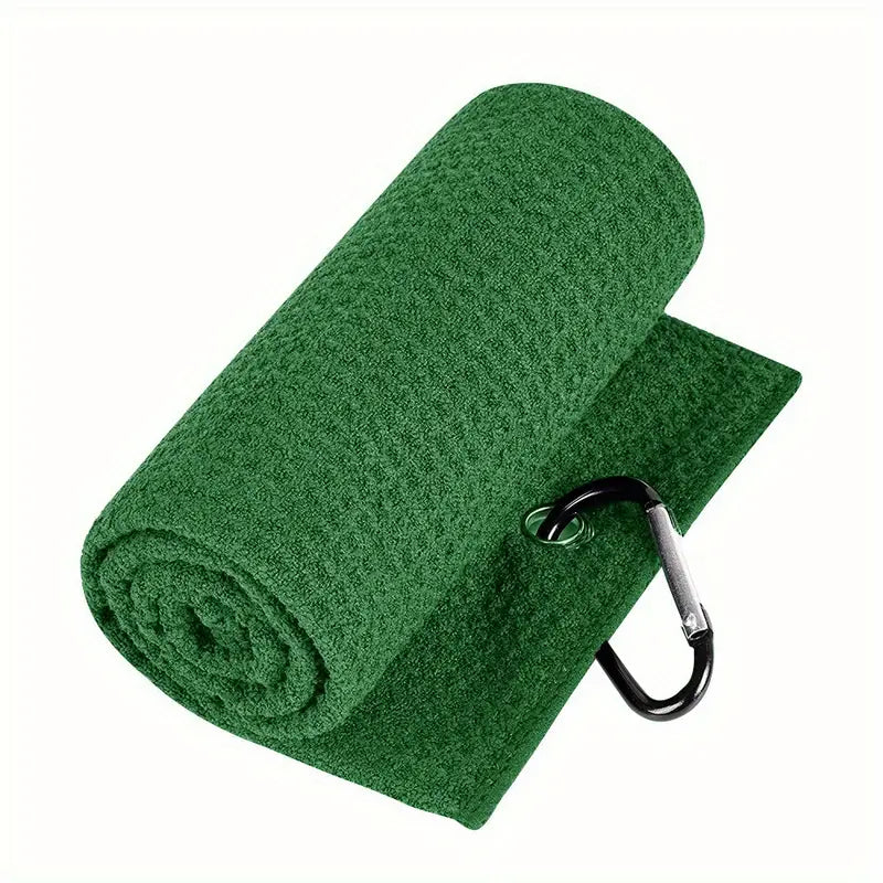 Mikrofaser-Waffel-Golfhandtuch mit Clip