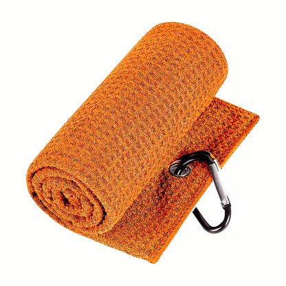 Mikrofaser-Waffel-Golfhandtuch mit Clip
