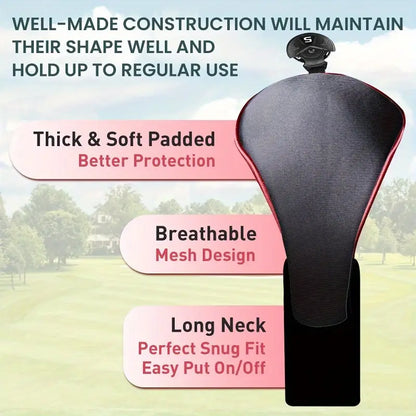 4-Piece Premium Head Cover Set