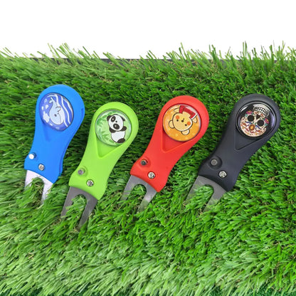 Divot repair tool with cartoons 1 pcs.