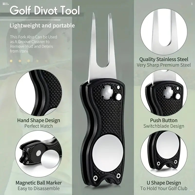 Folding Golf Divot Repair Tool