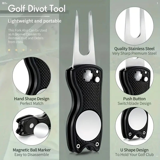 Folding Golf Divot Repair Tool