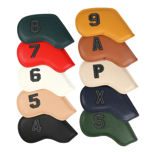 10pcs double-sided digital golf headcover