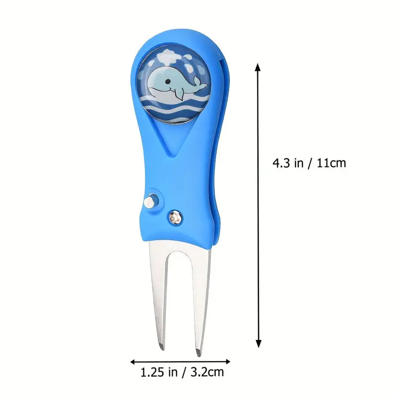 Divot repair tool with cartoons 1 pcs.