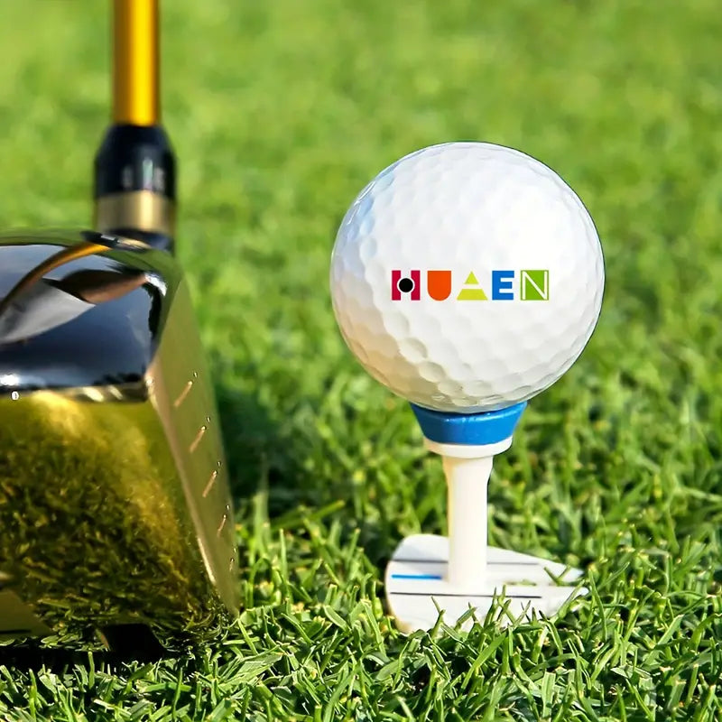 HUAEN Premium Adjustable Plastic Golf Tees 8pcs