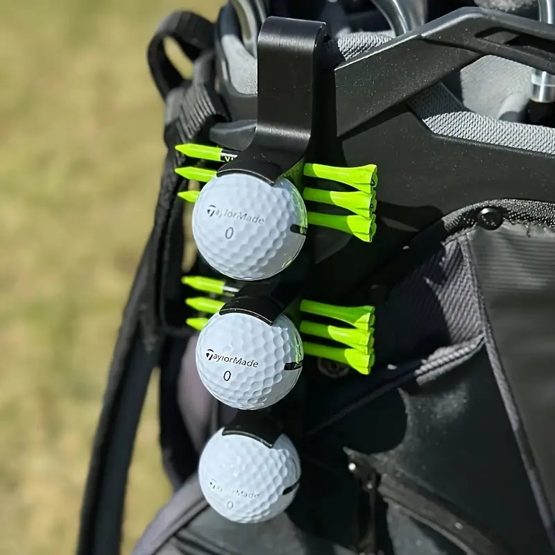Golf ball and tee holder for belt