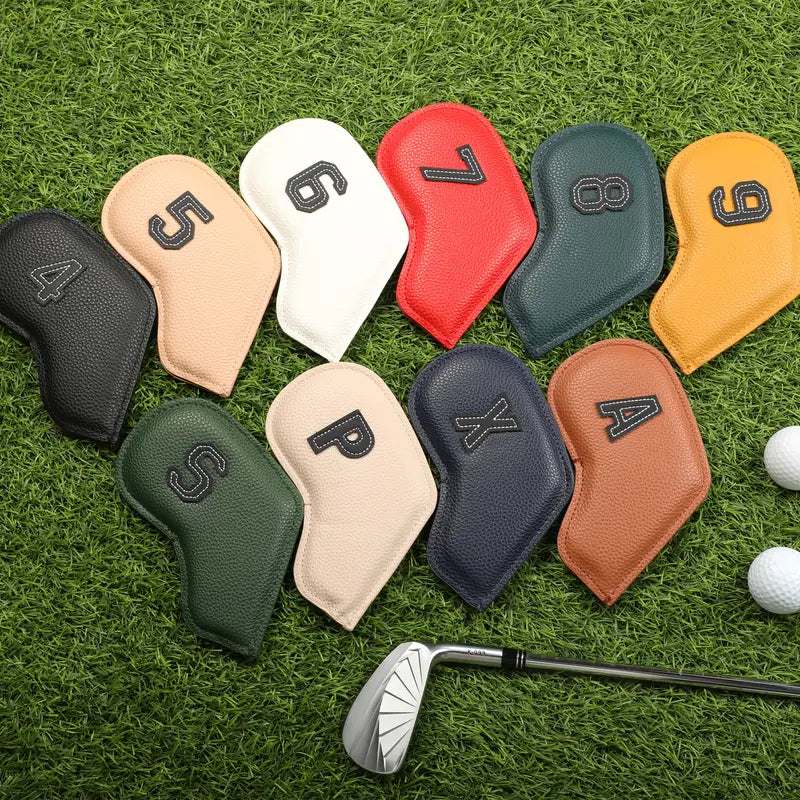 10pcs double-sided digital golf headcover