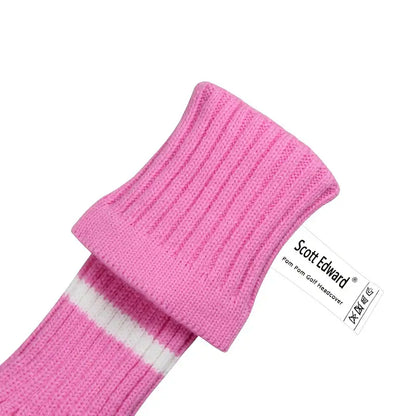 3 pcs Pink twill head covers