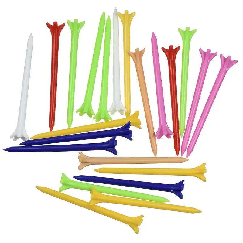 Unbreakable Golf Tees With Improved Durability 70mm 25 pcs
