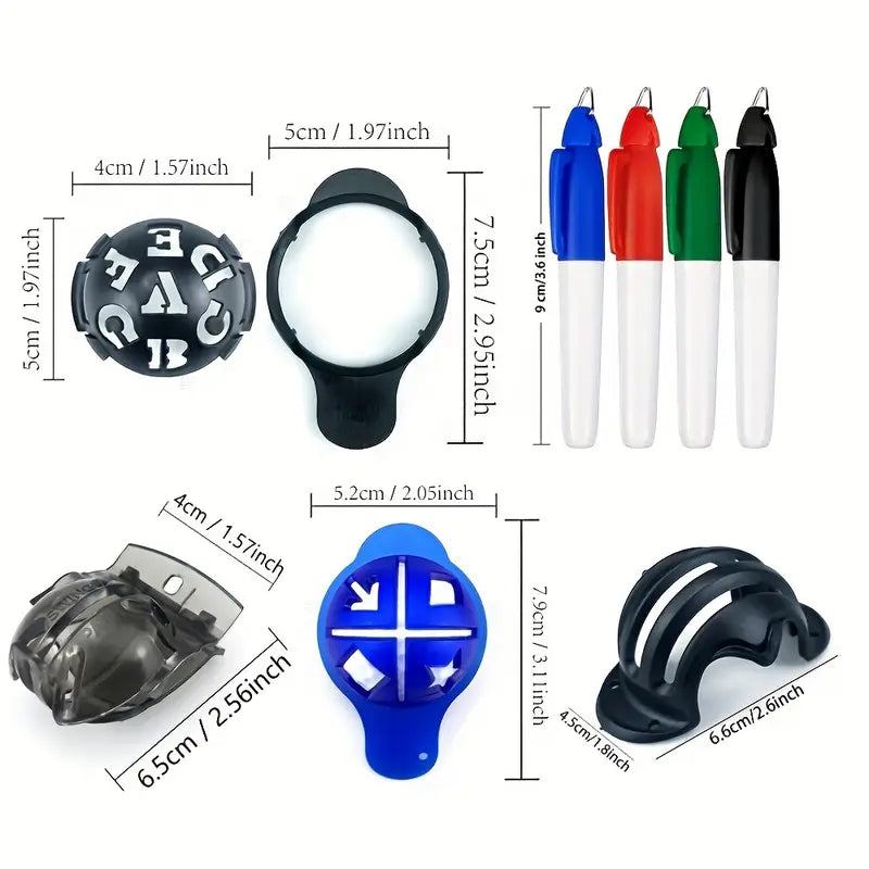 14pcs golf ball liner marking