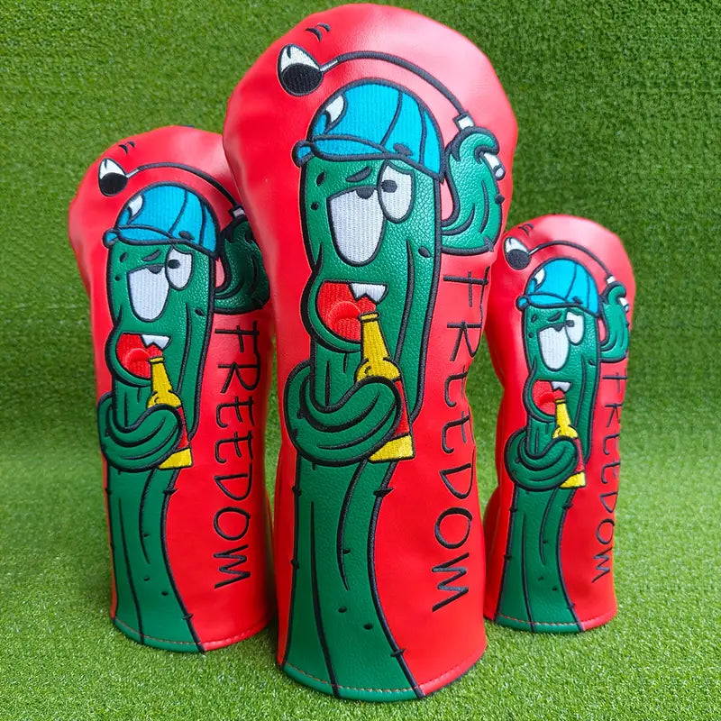 Red cactus Freedom Head cover