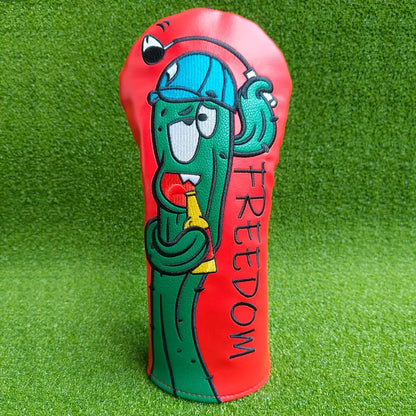 Red cactus Freedom Head cover