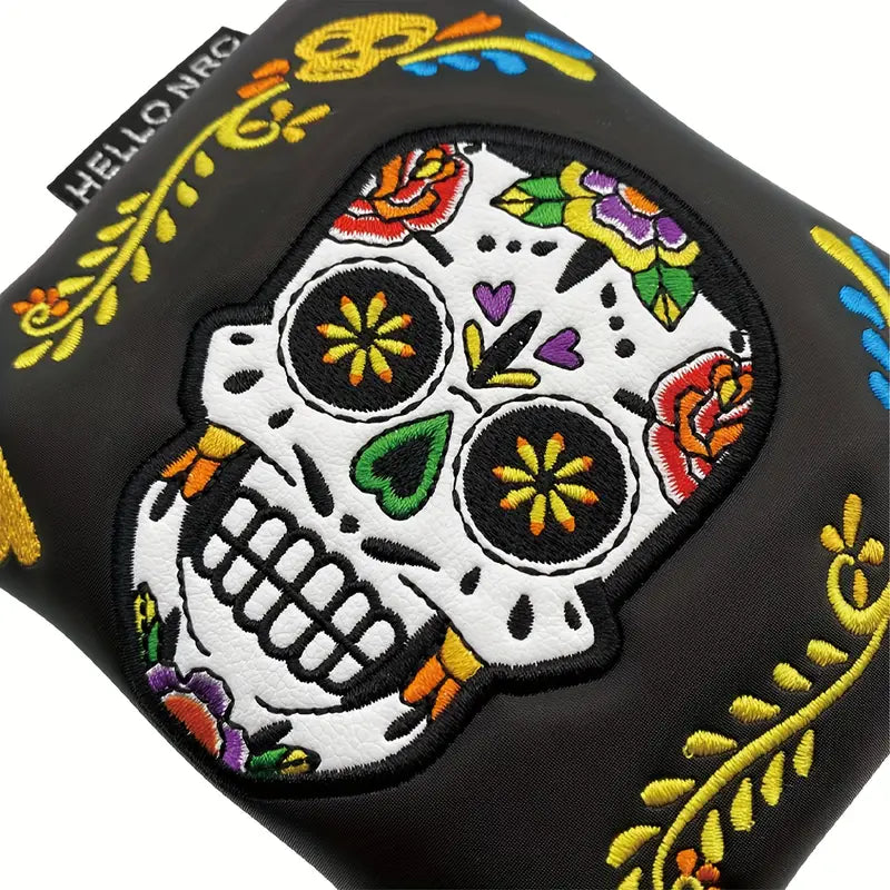 Colourful Skull putter cover