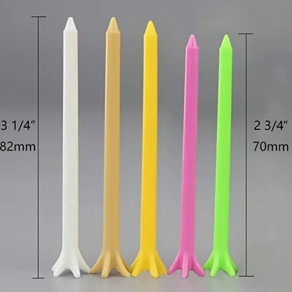 Unbreakable Golf Tees With Improved Durability 70mm 25 pcs
