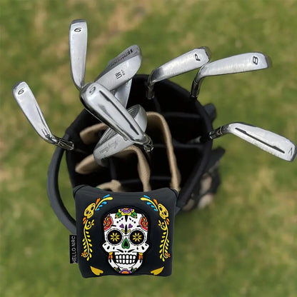 Colourful Skull putter cover