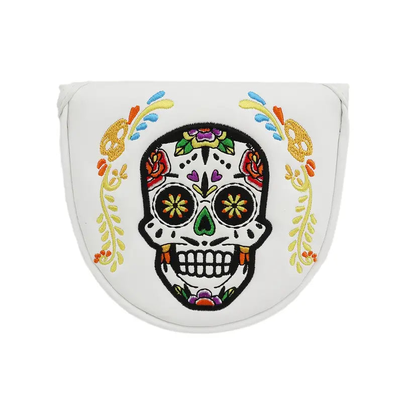 Colourful Skull putter cover