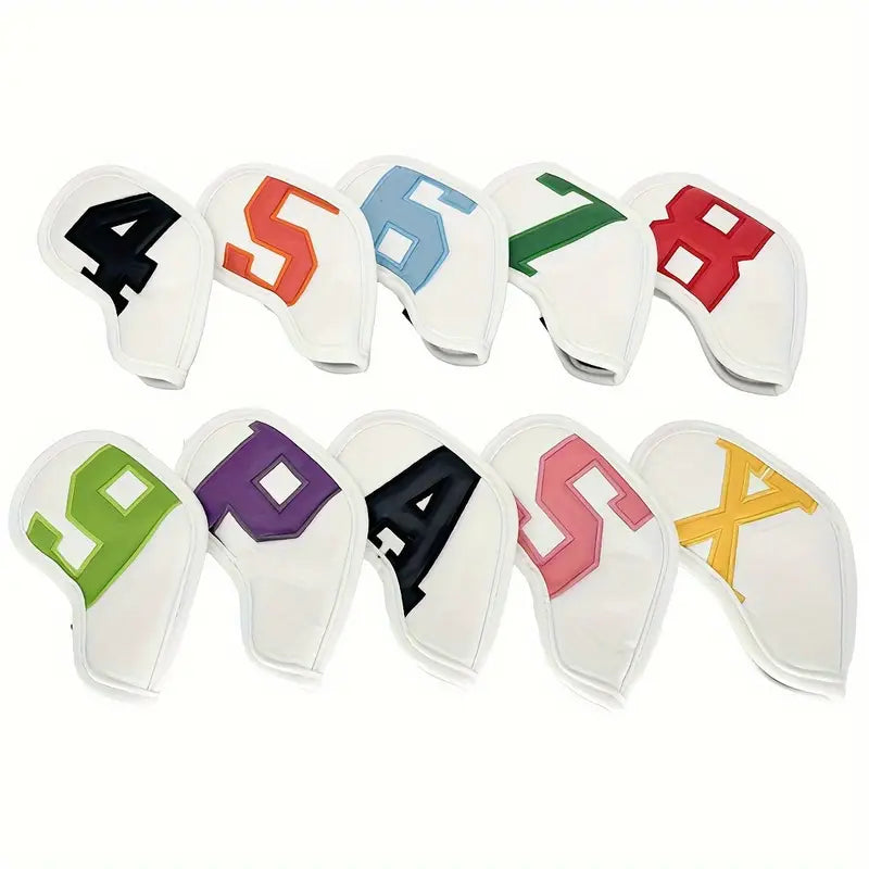 10pcs Waterproof Golf Iron Head Covers