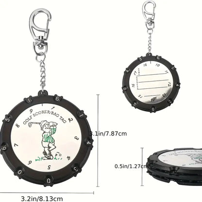 Scorecard Holder round 18 holes, double site.