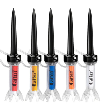 Juego de tees de golf magnéticos de plástico, 5 piezas (90 mm)